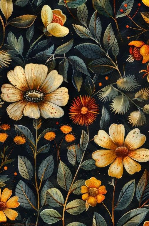 BOHEMIAN BLOSSOM FLOW     Tapestry